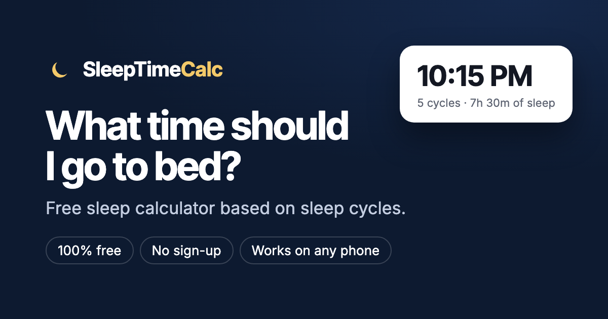 Chronotype Calculator: Are You a Night Owl or Early Bird? (Free)